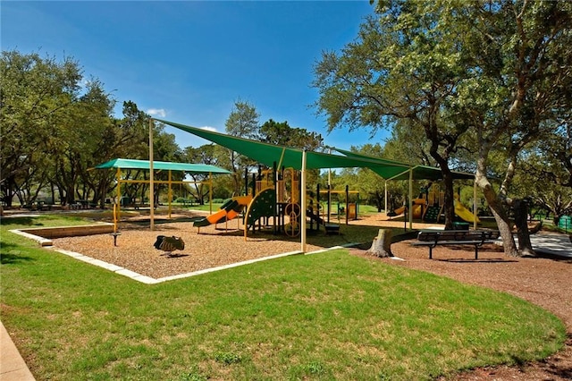 5201 Keene Cv, Austin, TX 78730 - community jungle gym with a yard