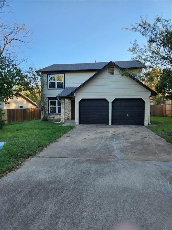 3901 Skipton Dr, Austin, TX 78727 - traditional home with driveway, a garage, and roof with shingles