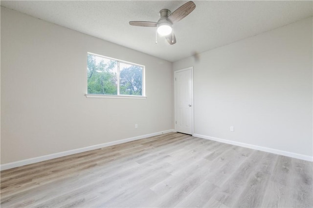 3901 Skipton Dr, Austin, TX 78727 - empty room with light wood-style floors and a ceiling fan