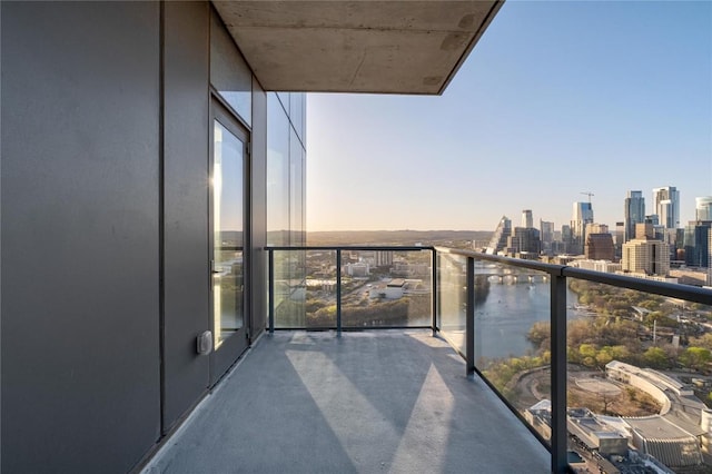 44 E Ave Unit 3203, Austin, TX 78701 - balcony at dusk with a view of skyline