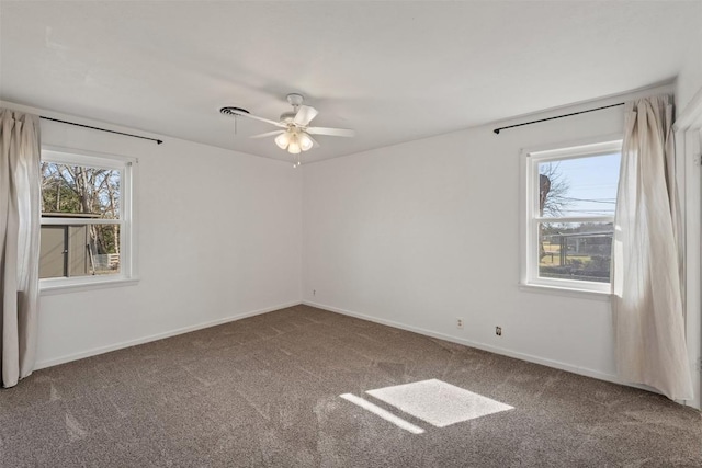 201 Apache Dr, Temple, TX 76504 - unfurnished room with baseboards, ceiling fan, and carpet floors