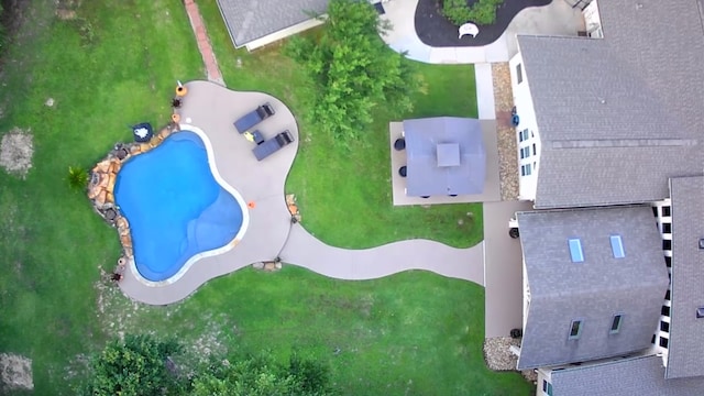 14904 Oak Shores Dr, Willis, TX 77318 - aerial view of a pool area