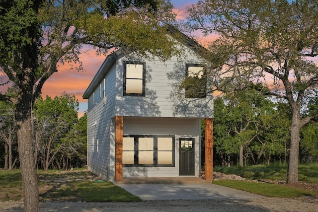 view of contemporary home