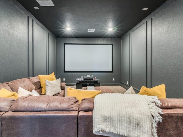 110 Pigeon River Rd, Kyle, TX 78640 - carpeted cinema room with recessed lighting and a textured wall