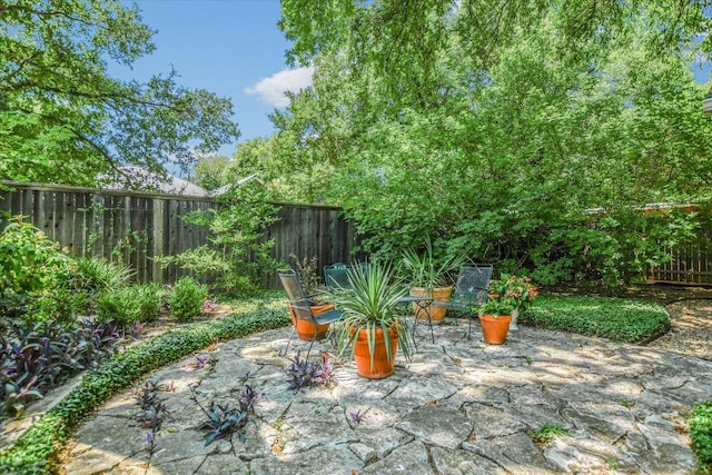 4010 Lewis Ln, Austin, TX 78756 - fenced backyard with a patio area