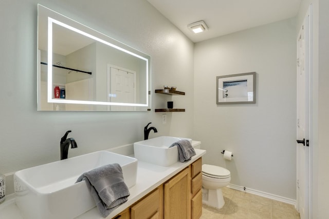 837 Watson Way, Pflugerville, TX 78660 - bathroom with double vanity and toilet