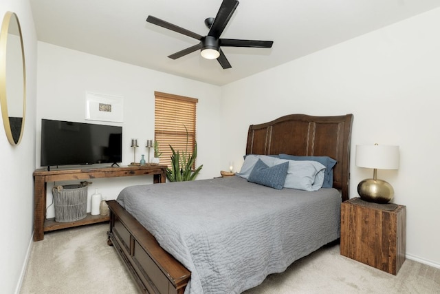 837 Watson Way, Pflugerville, TX 78660 - bedroom featuring light carpet and a ceiling fan