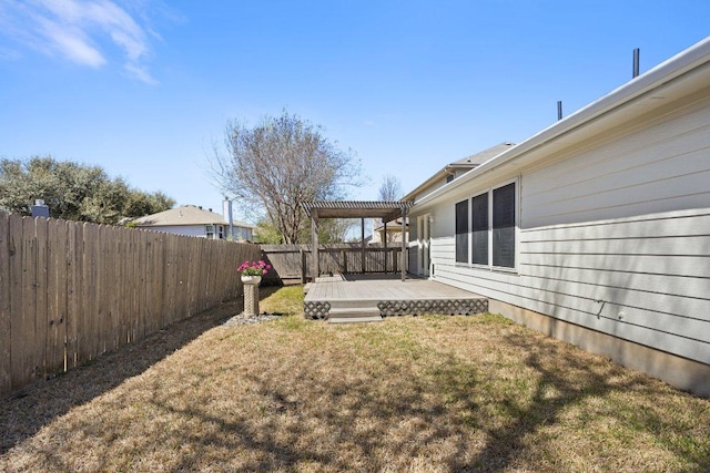 3101 Wavecrest Blvd, Austin, TX 78728 - view of yard featuring a wooden deck