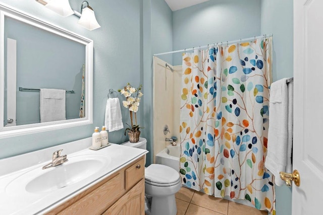 100 Blacksmiths Cir, Georgetown, TX 78633 - full bath with tile patterned flooring, vanity, and shower / bath combo