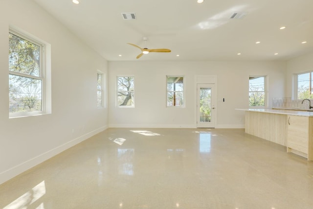 3014 Brass Buttons Trl, Austin, TX 78734 - unfurnished room with recessed lighting and a ceiling fan