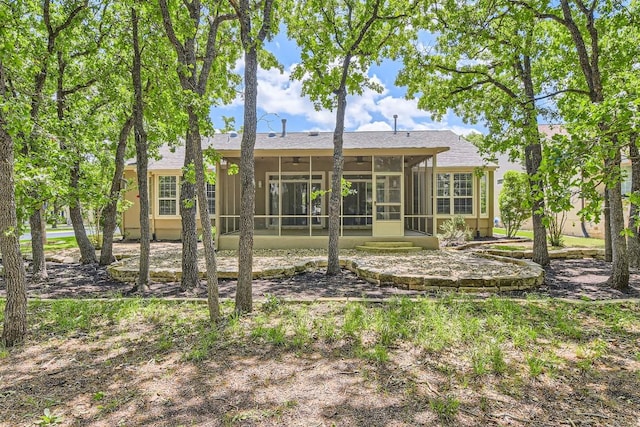 407 Breezeway Ln, Georgetown, TX 78633 - back of house with a sunroom