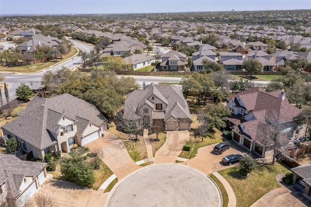 aerial perspective of suburban area