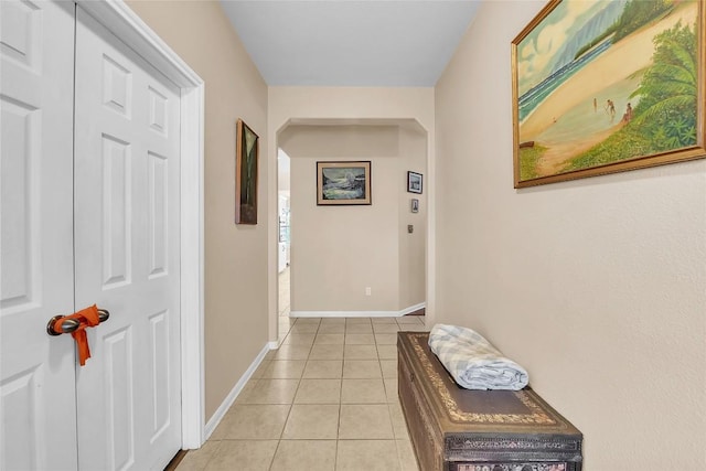 3607 Winding Way, Round Rock, TX 78664 - corridor featuring light tile patterned flooring and baseboards