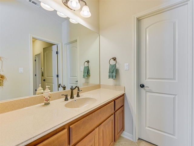 217 Piedmont Hills Pass, Austin, TX 78732 - bathroom with vanity and tile patterned floors