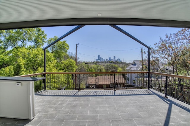 717 Meriden Ln, Austin, TX 78703 - view of patio / terrace featuring a view of city
