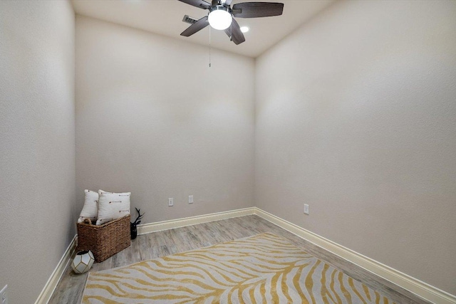 104 Bella Toscana Ave Unit 2301, Lakeway, TX 78734 - unfurnished room featuring ceiling fan, wood finished floors, and baseboards