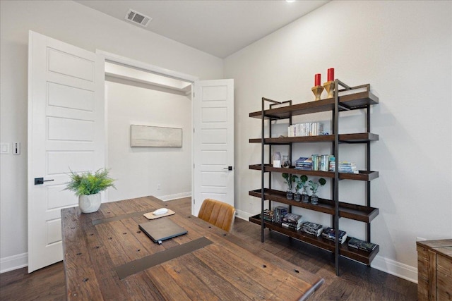 19302 Summit Glory Trl Unit 68, Spicewood, TX 78669 - office with baseboards and wood finished floors