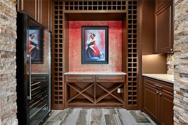 2624 University Club Dr, Austin, TX 78732 - wine area with beverage cooler
