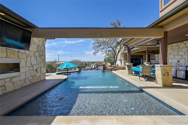 2624 University Club Dr, Austin, TX 78732 - pool with outdoor dining area and a patio