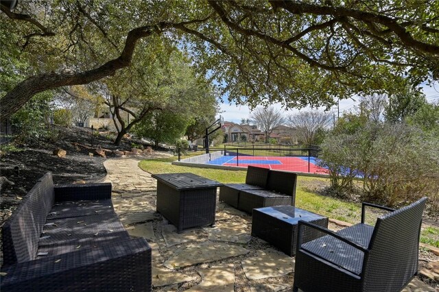 2624 University Club Dr, Austin, TX 78732 - view of patio with an outdoor hangout area