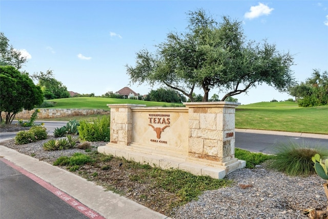 2624 University Club Dr, Austin, TX 78732 - community sign featuring a yard