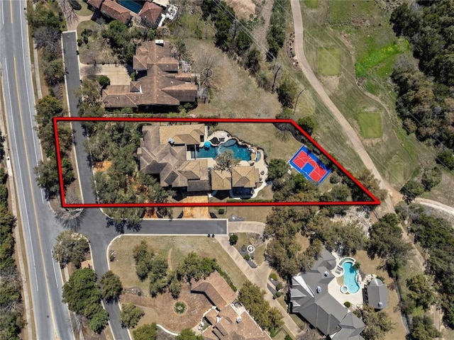 2624 University Club Dr, Austin, TX 78732 - drone / aerial view