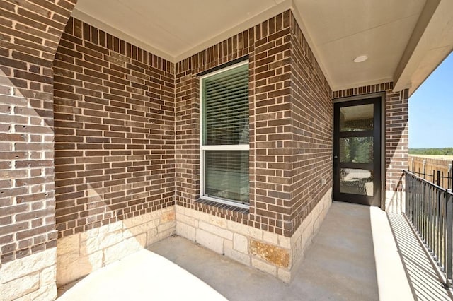 12106 Cantabria Rd, Austin, TX 78748 - view of exterior entry with brick siding