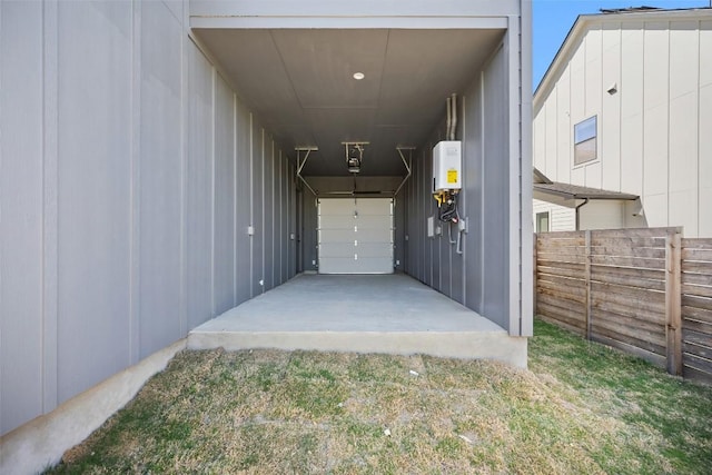 6301 Bristol Cir Unit 2, Austin, TX 78723 - garage featuring water heater