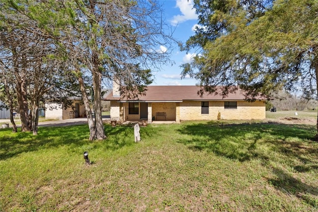 491 Herron Trl, Mcdade, TX 78650 - view of front of property with a front lawn