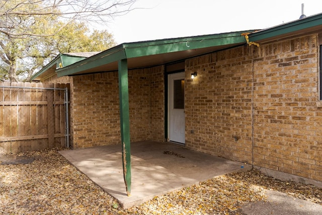 view of patio / terrace with fence