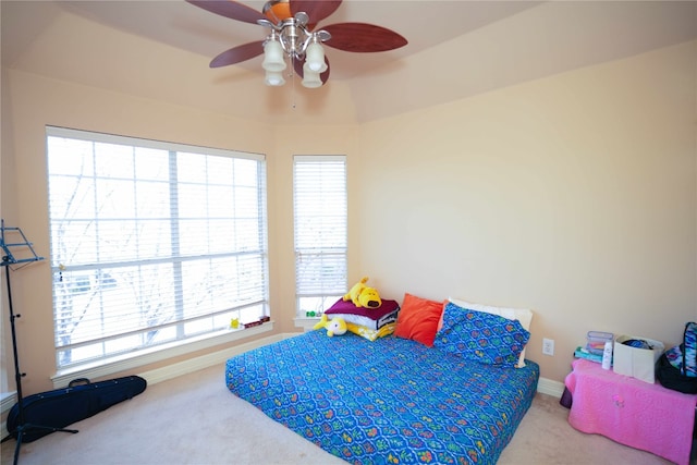 11608 Spicewood Pkwy Unit 38, Austin, TX 78750 - carpeted bedroom featuring baseboards and a ceiling fan