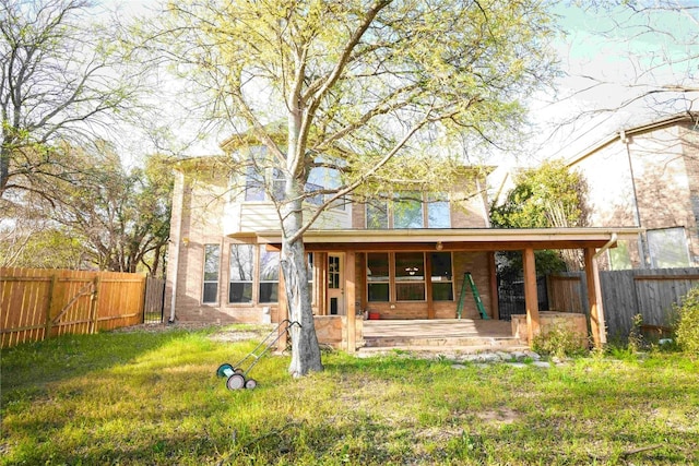 11608 Spicewood Pkwy Unit 38, Austin, TX 78750 - rear view of property featuring a fenced backyard