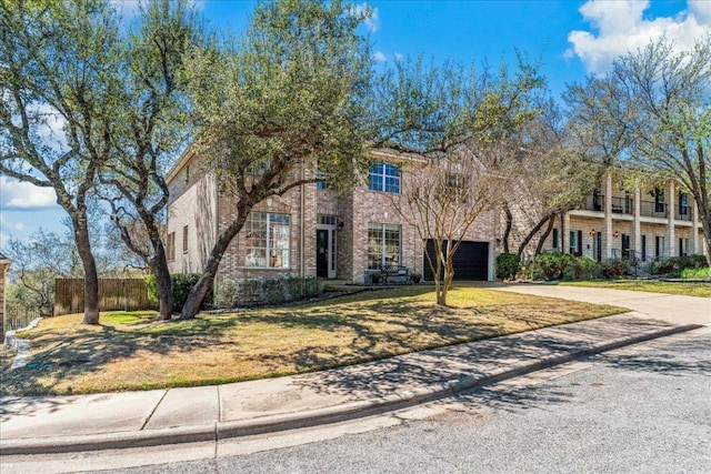 12413 Fairfax Ridge Pl, Austin, TX 78738 - view of front of house featuring concrete driveway and brick siding