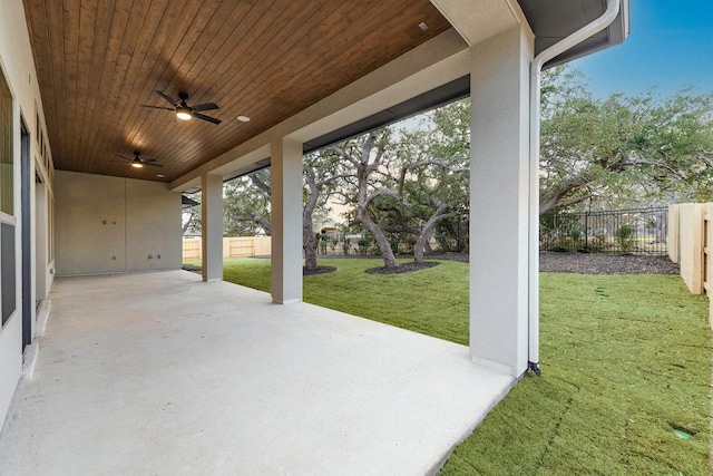 390 Crosswater Ln, Dripping Springs, TX 78620 - view of patio / terrace with ceiling fan