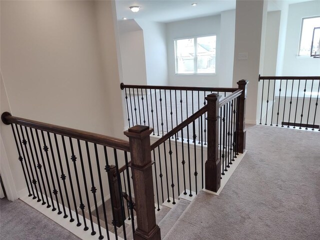 4336 Trey Edsel Dr, Pflugerville, TX 78660 - stairway featuring carpet and baseboards