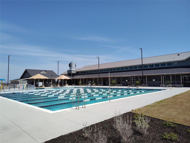 pool featuring a patio