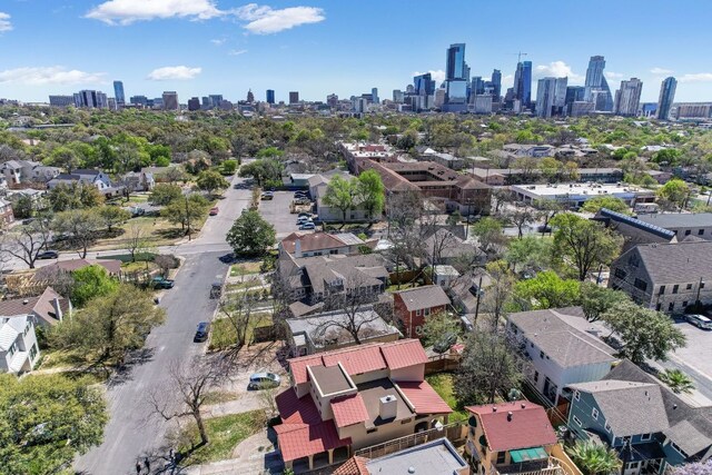 bird's eye view featuring a view of city