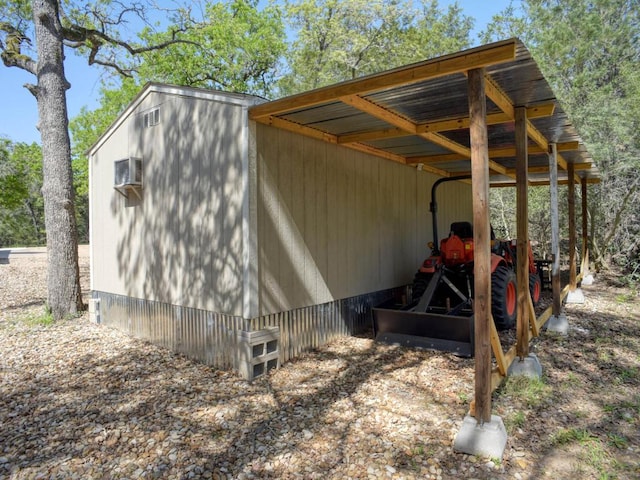 view of pole building with a carport