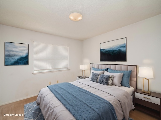 bedroom with baseboards