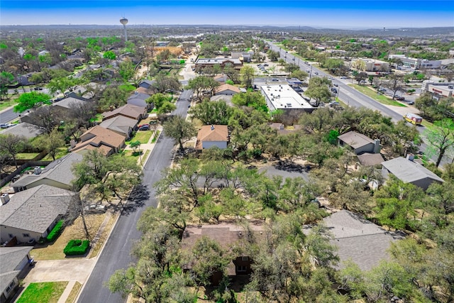 bird's eye view featuring a residential view