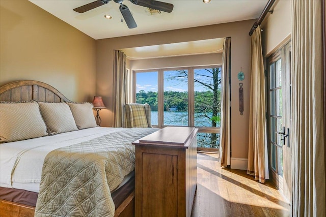 6704 Pixie Cv, Austin, TX 78746 - bedroom featuring recessed lighting and a ceiling fan