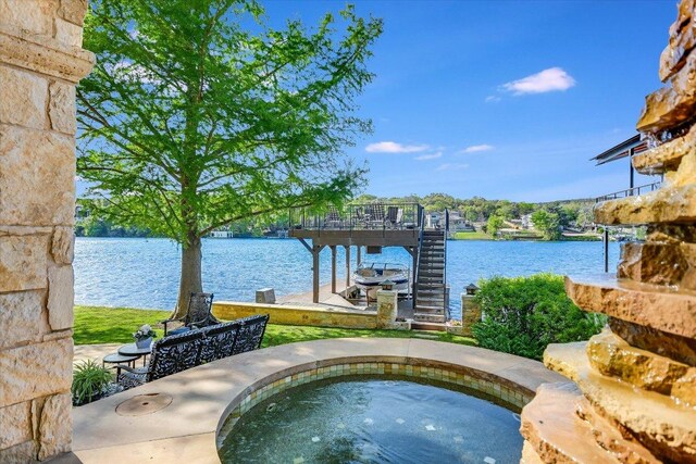 6704 Pixie Cv, Austin, TX 78746 - view of pool featuring a water view