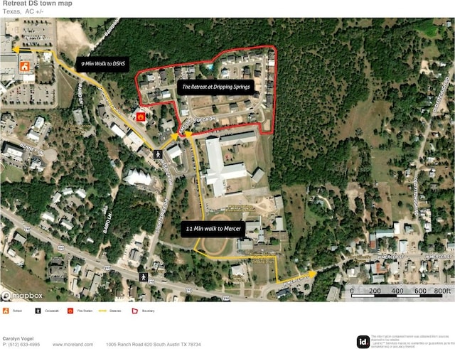 130 Volterra Ln, Dripping Springs, TX 78620 - map / location featuring property parcel outlined