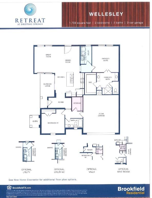 130 Volterra Ln, Dripping Springs, TX 78620 - view of floor plan / room layout