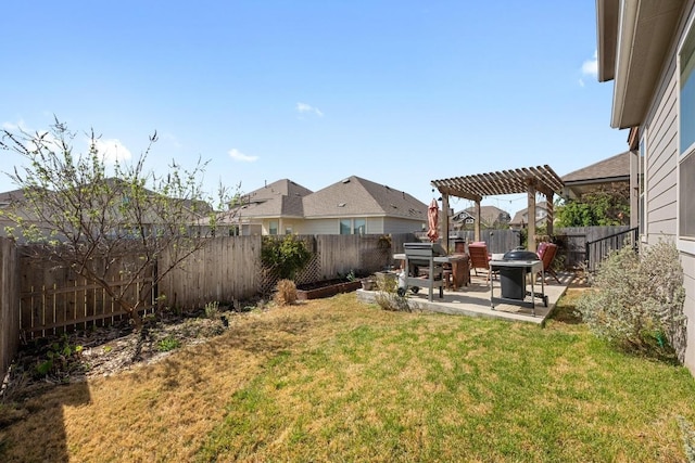 217 Palio Pl, Georgetown, TX 78628 - view of yard with a patio area, a pergola, and a residential view