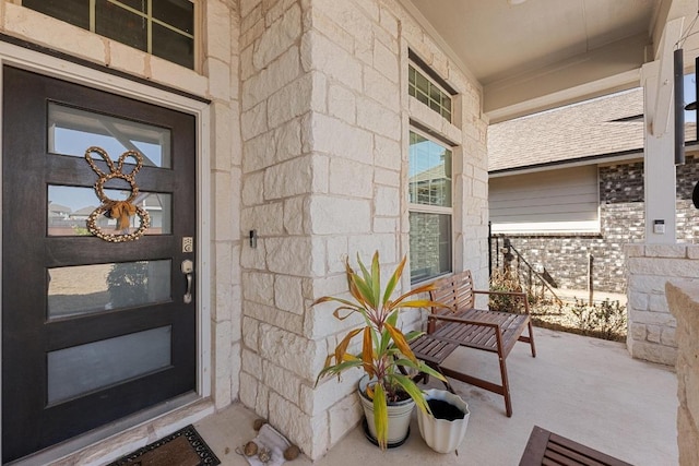 217 Palio Pl, Georgetown, TX 78628 - entrance to property featuring covered porch