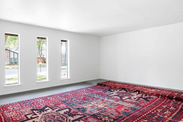 interior space with baseboards