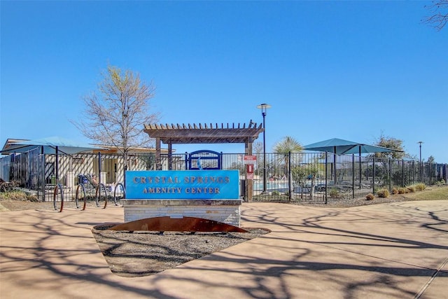 1813 Artesian Springs Xing, Leander, TX 78641 - view of home's community with a pergola