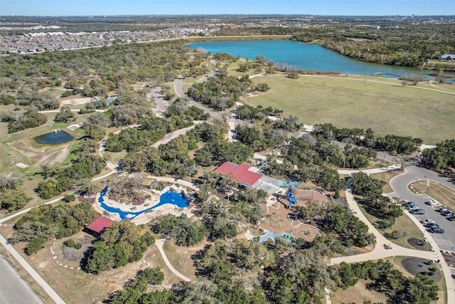 1813 Artesian Springs Xing, Leander, TX 78641 - aerial view of property and surrounding area with a large body of water