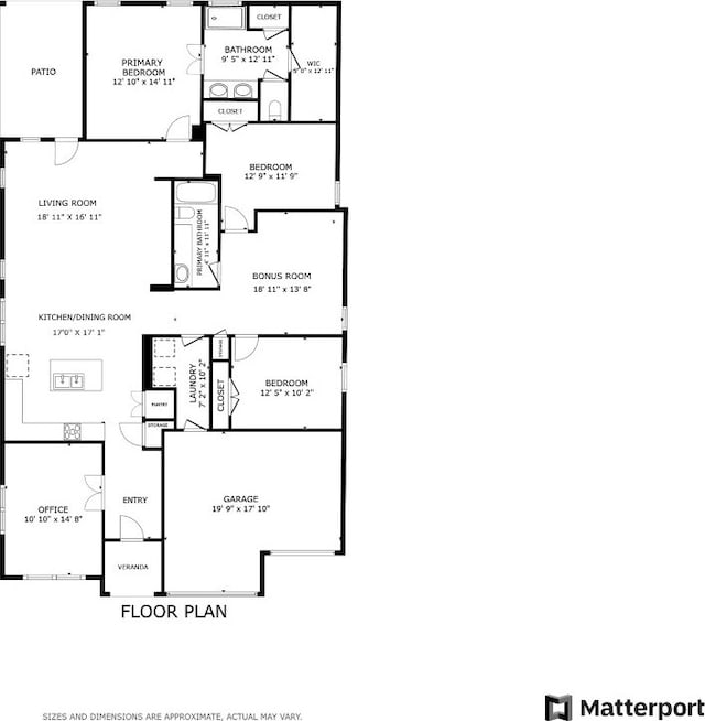 21203 Santa Rosa Ave, Lago Vista, TX 78645 - view of floor plan / room layout